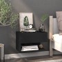 Mesita de noche de pared negra de vidaXL, Mesitas de noche - Ref: Foro24-810955, Precio: 40,27 €, Descuento: %