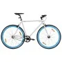 Bicicleta de piñón fijo blanco y azul 700c 55 cm de , Bicicletas - Ref: Foro24-92271, Precio: 289,24 €, Descuento: %
