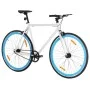 Bicicleta de piñón fijo blanco y azul 700c 55 cm de , Bicicletas - Ref: Foro24-92271, Precio: 289,24 €, Descuento: %