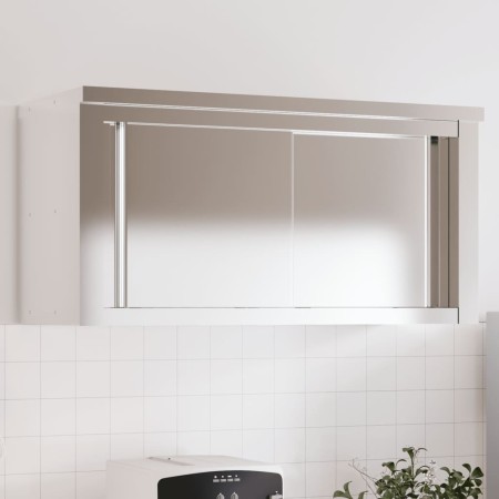 Armario de pared de cocina puertas correderas acero inoxidable de , Recipiente para comida - Ref: Foro24-376442, Precio: 169,...