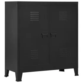 Baúl de almacenaje industrial acero negro 90x40x100 cm de vidaXL, Baúles de almacenamiento - Ref: Foro24-145356, Precio: 164,...