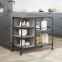 Carrito de cocina madera ingeniería gris Sonoma 100x45x89,5 cm by , Kitchen and dining carts - Ref: Foro24-842384, Price: 106...
