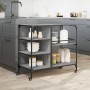 Carrito de cocina madera ingeniería gris Sonoma 100x45x89,5 cm de , Carros de cocina y comedor - Ref: Foro24-842384, Precio: ...