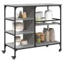 Carrito de cocina madera ingeniería gris Sonoma 100x45x89,5 cm by , Kitchen and dining carts - Ref: Foro24-842384, Price: 106...