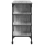 Carrito de cocina madera ingeniería gris Sonoma 100x45x89,5 cm by , Kitchen and dining carts - Ref: Foro24-842384, Price: 106...
