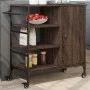 Carrito de cocina de madera marrón roble 87,5x38,5x84,5 cm de , Carros de cocina y comedor - Ref: Foro24-842390, Precio: 100,...