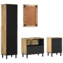 Conjunto de muebles de baño 4 piezas madera maciza de mango de , Muebles de baño - Ref: Foro24-3206315, Precio: 546,12 €, Des...
