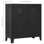 Baúl de almacenaje industrial acero negro 90x40x100 cm de vidaXL, Baúles de almacenamiento - Ref: Foro24-145356, Precio: 164,...