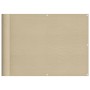 Pantalla de balcón 100% poliéster Oxford beige 75x800 cm de , Sombrillas - Ref: Foro24-4000173, Precio: 33,28 €, Descuento: %