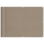 Pantalla de balcón 100% poliéster Oxford taupé 75x1000 cm de , Sombrillas - Ref: Foro24-4000237, Precio: 34,05 €, Descuento: %