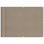 Pantalla de balcón 100% poliéster Oxford taupé 75x1000 cm de , Sombrillas - Ref: Foro24-4000237, Precio: 37,79 €, Descuento: %