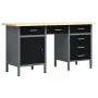Black steel workbench 160x60x85 cm by vidaXL, Work tables - Ref: Foro24-145347, Price: 410,12 €, Discount: %