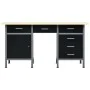 Black steel workbench 160x60x85 cm by vidaXL, Work tables - Ref: Foro24-145347, Price: 410,12 €, Discount: %