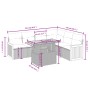 Set de comedor de jardín 7 pzas y cojines ratán sintético negro de , Conjuntos de jardín - Ref: Foro24-3273974, Precio: 477,3...