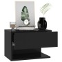Mesita de noche de pared negra de vidaXL, Mesitas de noche - Ref: Foro24-810955, Precio: 40,27 €, Descuento: %