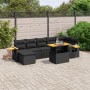 Set de sofás de jardín 8 piezas y cojines ratán sintético negro de , Conjuntos de jardín - Ref: Foro24-3273624, Precio: 542,6...