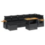Set de sofás de jardín 8 piezas y cojines ratán sintético negro de , Conjuntos de jardín - Ref: Foro24-3273624, Precio: 542,6...