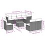 Set de muebles de jardín 9 pzas y cojines ratán sintético gris de , Conjuntos de jardín - Ref: Foro24-3256018, Precio: 513,26...