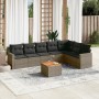 Set de sofás de jardín 8 pzas y cojines ratán sintético gris de , Conjuntos de jardín - Ref: Foro24-3256487, Precio: 500,46 €...