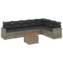 Set de sofás de jardín 8 pzas y cojines ratán sintético gris de , Conjuntos de jardín - Ref: Foro24-3256487, Precio: 500,46 €...
