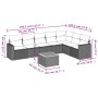 Set de sofás de jardín 8 pzas y cojines ratán sintético gris de , Conjuntos de jardín - Ref: Foro24-3256487, Precio: 500,46 €...