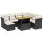 Set de sofás de jardín 8 piezas y cojines ratán sintético negro de , Conjuntos de jardín - Ref: Foro24-3275492, Precio: 472,7...