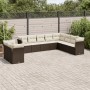 Set de sofás de jardín 10 pzas y cojines ratán sintético marrón de , Conjuntos de jardín - Ref: Foro24-3249702, Precio: 679,3...