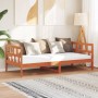 Sofá cama de madera maciza de pino marrón cera 80x200 cm de , Camas y somieres - Ref: Foro24-844409, Precio: 94,15 €, Descuen...