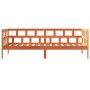 Sofá cama de madera maciza de pino marrón cera 80x200 cm de , Camas y somieres - Ref: Foro24-844409, Precio: 94,15 €, Descuen...