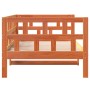 Sofá cama de madera maciza de pino marrón cera 80x200 cm de , Camas y somieres - Ref: Foro24-844409, Precio: 94,15 €, Descuen...