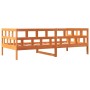 Sofá cama de madera maciza de pino marrón cera 80x200 cm de , Camas y somieres - Ref: Foro24-844409, Precio: 94,15 €, Descuen...