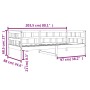 Sofá cama de madera maciza de pino marrón cera 80x200 cm de , Camas y somieres - Ref: Foro24-844409, Precio: 94,15 €, Descuen...