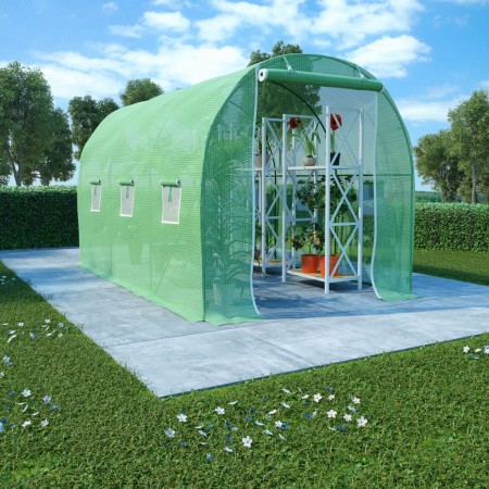 Invernadero 6,86 m² 3,43x2x2 m de vidaXL, Invernaderos - Ref: Foro24-48164, Precio: 125,37 €, Descuento: %