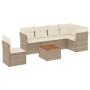 Set sofás de jardín 7 piezas y cojines ratán sintético beige de , Conjuntos de jardín - Ref: Foro24-3255995, Precio: 450,22 €...