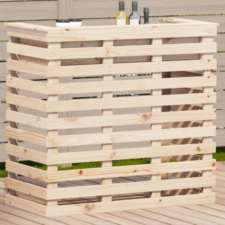 Mesa alta bar de jardín madera maciza de pino 113,5x50x103 cm de , Mesas de jardín - Ref: Foro24-832530, Precio: 150,71 €, De...