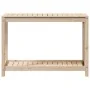 Mesa de plantación con estante madera maciza pino 108x50x75 cm de , Soportes para macetas - Ref: Foro24-832402, Precio: 90,11...