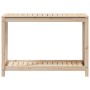 Mesa de plantación con estante madera maciza pino 108x50x75 cm de , Soportes para macetas - Ref: Foro24-832402, Precio: 94,16...
