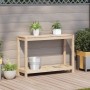 Mesa de plantación con estante madera maciza pino 108x35x75 cm de , Soportes para macetas - Ref: Foro24-832392, Precio: 71,93...