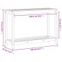 Mesa de plantación con estante madera maciza pino 108x35x75 cm de , Soportes para macetas - Ref: Foro24-832392, Precio: 71,93...
