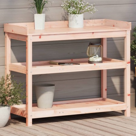 Mesa de plantación con estantes madera Douglas 108x45x86,5 cm de , Soportes para macetas - Ref: Foro24-832440, Precio: 121,93...