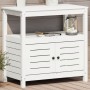 Mesa plantación con estantes madera pino blanco 82,5x45x81 cm de , Soportes para macetas - Ref: Foro24-832428, Precio: 147,04...