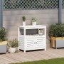 Mesa plantación con estantes madera pino blanco 82,5x45x81 cm de , Soportes para macetas - Ref: Foro24-832428, Precio: 147,04...