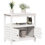 Mesa plantación con estantes madera pino blanco 82,5x45x81 cm de , Soportes para macetas - Ref: Foro24-832428, Precio: 147,04...
