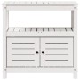 Mesa plantación con estantes madera pino blanco 82,5x45x81 cm de , Soportes para macetas - Ref: Foro24-832428, Precio: 147,04...