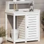 Mesa plantación con estantes madera pino blanco 82,5x50x109,5cm by , Pot stands - Ref: Foro24-832423, Price: 179,29 €, Discou...