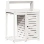 Mesa plantación con estantes madera pino blanco 82,5x50x109,5cm by , Pot stands - Ref: Foro24-832423, Price: 179,29 €, Discou...