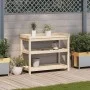 Mesa de plantación con estantes madera pino 108x45x86,5 cm de , Soportes para macetas - Ref: Foro24-832437, Precio: 110,57 €,...