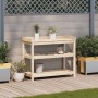 Mesa de plantación con estantes madera pino 108x45x86,5 cm de , Soportes para macetas - Ref: Foro24-832437, Precio: 115,54 €,...