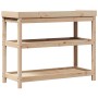 Mesa de plantación con estantes madera pino 108x45x86,5 cm de , Soportes para macetas - Ref: Foro24-832437, Precio: 115,54 €,...