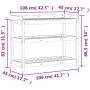Mesa de plantación con estantes madera pino 108x45x86,5 cm de , Soportes para macetas - Ref: Foro24-832437, Precio: 115,54 €,...